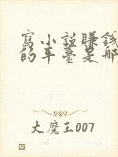 写小说赚钱最好的平台是哪个