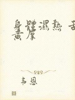 身体湿热 舌苔黄厚