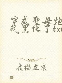穿成圣母炮灰后我黑化了txt