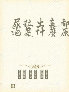 尿拉出来都是泡泡是什么原因