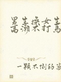 男生操女生操到高潮不打马赛克视频