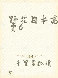 野花日本高清免费6