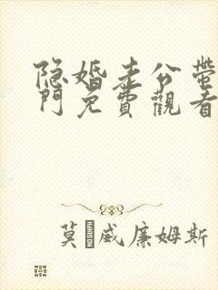 隐婚老公带娃上门免费观看电视剧封面