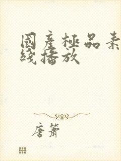 国产极品素人在线播放