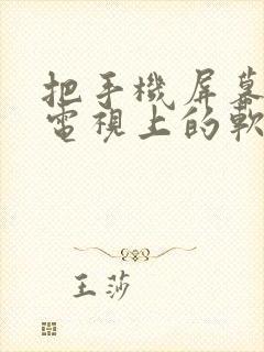 把手机屏幕投到电视上的软件