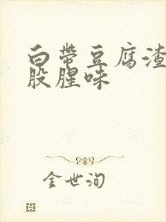 白带豆腐渣状一股腥味