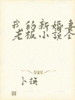 我的新婚妻子菜老板小说全文阅读