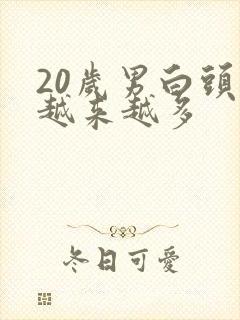 20岁男白头发越来越多封面