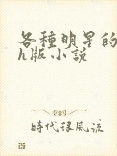 各种明星的综艺h版小说