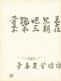 奔跑吧兄弟第五季第三期在线观看