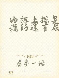 内裤上总是湿漉漉的还有尿骚味怎么回事