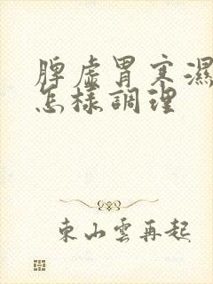 脾虚胃寒湿气重怎样调理