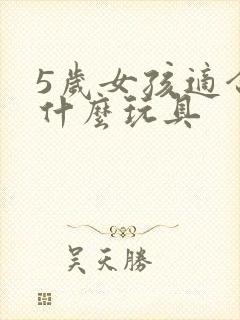 5岁女孩适合玩什么玩具