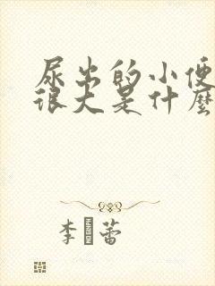 尿出的小便味道很大是什么原因