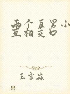 两个直男小鲜肉互相交口