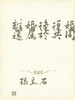 离婚后复婚房子还属于共同财产吗