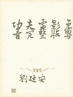 功夫电影免费观看完整版粤语