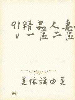 91精品人妻aⅴ一区二区封面
