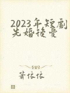 2023年短剧先婚后爱