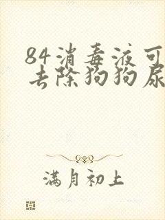 84消毒液可以去除狗狗尿骚味吗