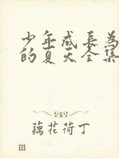 少年成长为大人的夏天全集封面