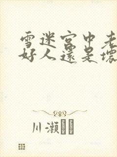 雪迷宫中老舅是好人还是坏人封面