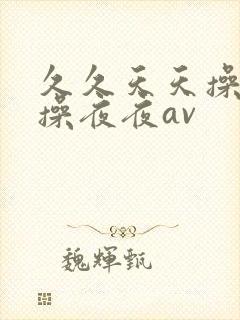 久久天天操狠狠操夜夜av