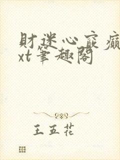 财迷心窍癫婆txt笔趣阁封面