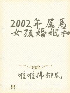 2002年属马女孩婚姻和命运如何