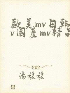 欧美mv日韩mv国产mv精品