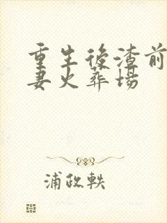 重生后渣前夫追妻火葬场封面