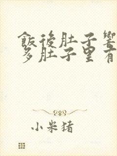 饭后肚子响放屁多肚子里有气