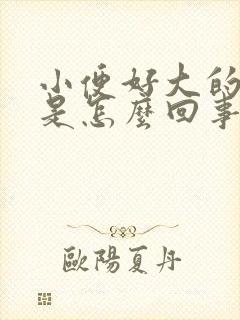 小便好大的骚味是怎么回事