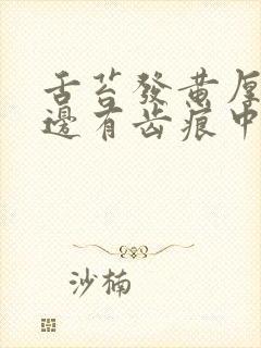 舌苔发黄厚腻两边有齿痕中间裂纹