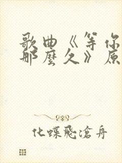 歌曲《等你等了那么久》原唱