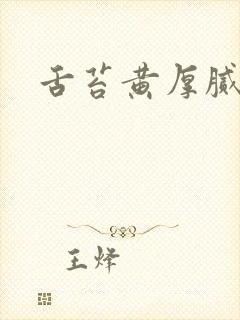 舌苔黄厚腻痰多