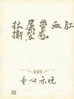 拉屎带血肛门有撕裂感