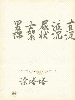 男士尿液有白色棉絮状沉淀物