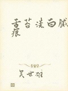 舌苔淡白腻有齿痕