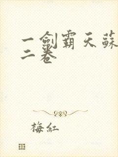 一剑霸天苏信第二卷