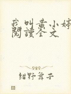 我叫黄小婷免费阅读全文