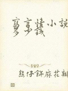 写言情小说能赚多少钱