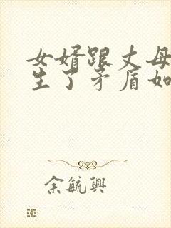 女婿跟丈母娘发生了矛盾如何处理