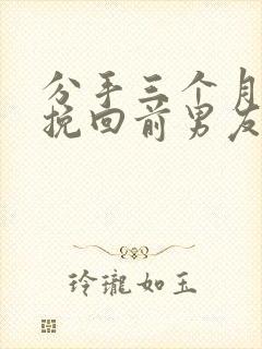 分手三个月怎么挽回前男友