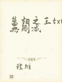 万相之王txt无删减