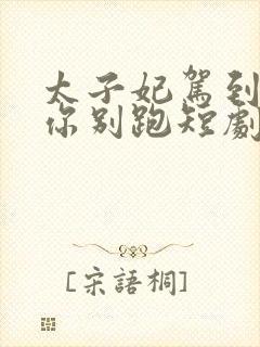 太子妃驾到总裁你别跑短剧