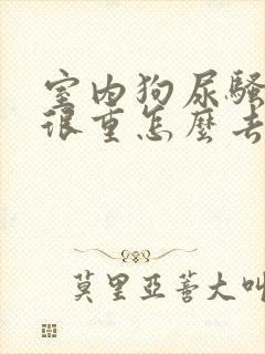 室内狗尿骚臭味很重怎么去除