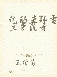 我的老师电视剧免费观看封面