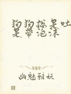 狗狗总是吐黄水是带泡沫