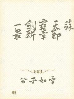 一剑霸天苏铭渊最新章节